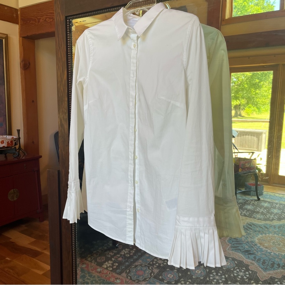 Banana Republic Riley Shirt with Pleated Cuffs